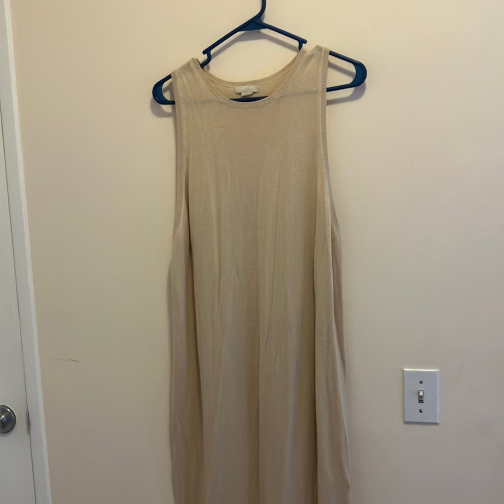 H&M cream sweater knit dress